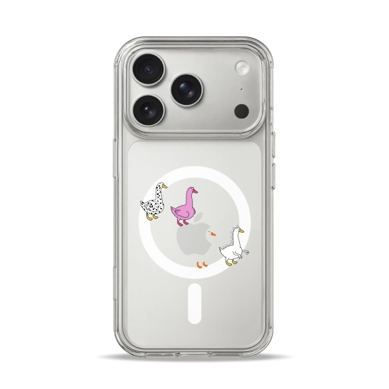 Чехол Pump Clear Case with MagSafe for iPhone 17 Pro Max Duck Gang