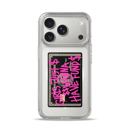 Чехол Pump Clear Case with MagSafe for iPhone 17 Pro Max Fund Girls