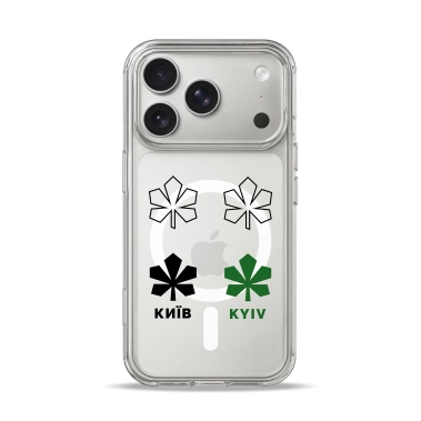Чохол Pump Clear Case with MagSafe for iPhone 17 Pro Max Kyiv Pattern - цена, характеристики, отзывы, рассрочка, фото 1