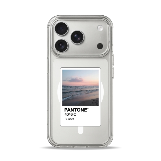Чехол Pump Clear Case with MagSafe for iPhone 17 Pro Max Pantone Sunset - цена, характеристики, отзывы, рассрочка, фото 1