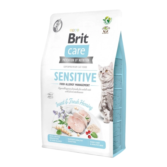 Сухий корм Brit Care Cat GF Insect для кішок з харчовою непереносимістю, з комахами та рибою, 2 кг (171963)