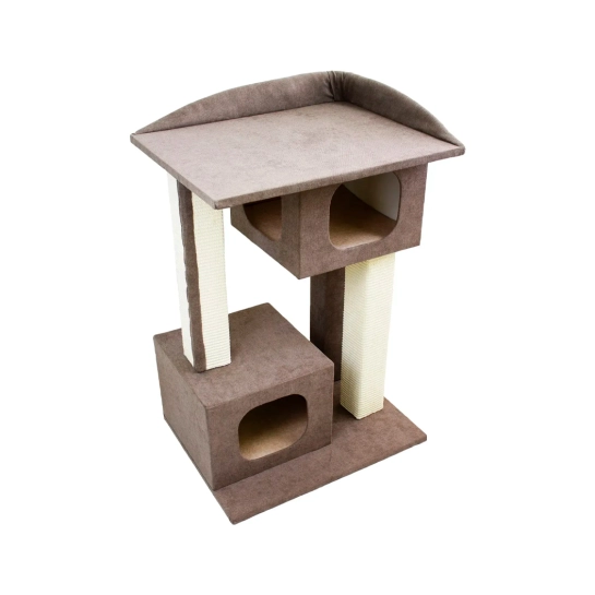 Когтеточка Lucky Pet домик «Каньон», коричневая, 57×44×79 см (555656)