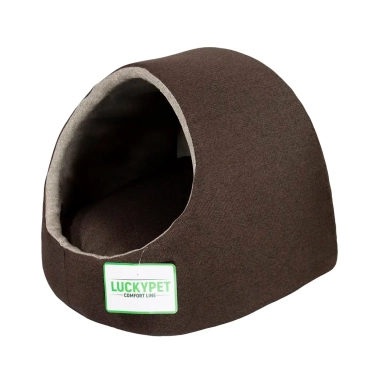 Будка Lucky Pet Руді №2, коричнева, 41×42×37 см (212869) - цена, характеристики, отзывы, рассрочка, фото 1