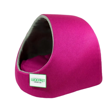 Будка Lucky Pet Руді №2, фуксія, 41×42×37 см (212876) - цена, характеристики, отзывы, рассрочка, фото 1