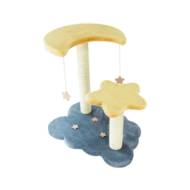 Когтеточка Lucky Pet «Вечер», бежево-серая, 63×42×56 см (190054) - цена, характеристики, отзывы, рассрочка, фото 1