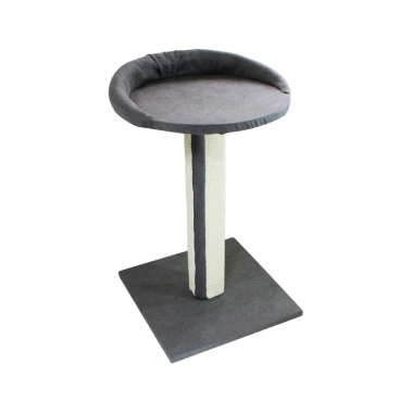 Когтеточка Lucky Pet домик «Верховина Плюс», серый, 36×36×54 см (555793) - цена, характеристики, отзывы, рассрочка, фото 1