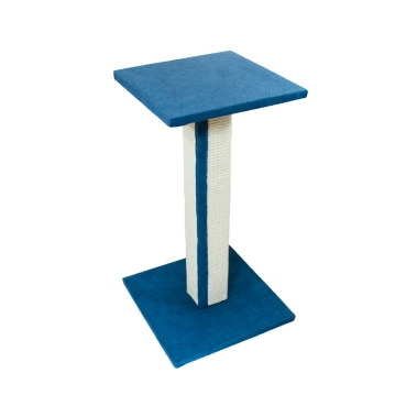 Кігтеточка Lucky Pet будиночок «Верховина», синій, 38×38×67 см (555779) - цена, характеристики, отзывы, рассрочка, фото 1