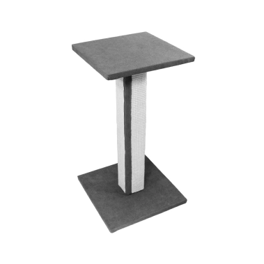 Когтеточка Lucky Pet домик «Верховина», серый, 38×38×67 см (555762) - цена, характеристики, отзывы, рассрочка, фото 1