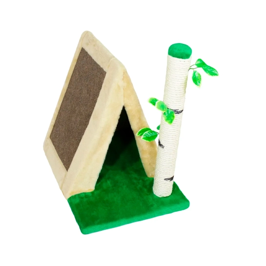 Когтеточка Lucky Pet сизалевая «Бивак», бежевая, 50×33×46 см (215853)