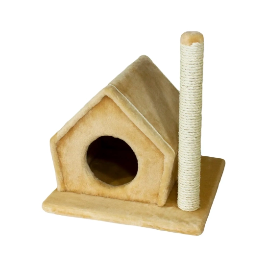 Когтеточка Lucky Pet сизалевая «Фани», бежевая, 50×40×40 см (215839)