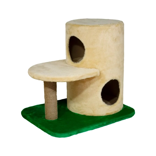 Когтеточка Lucky Pet сизалевая «Башня», бежевая, 54×57×45 см (215891)