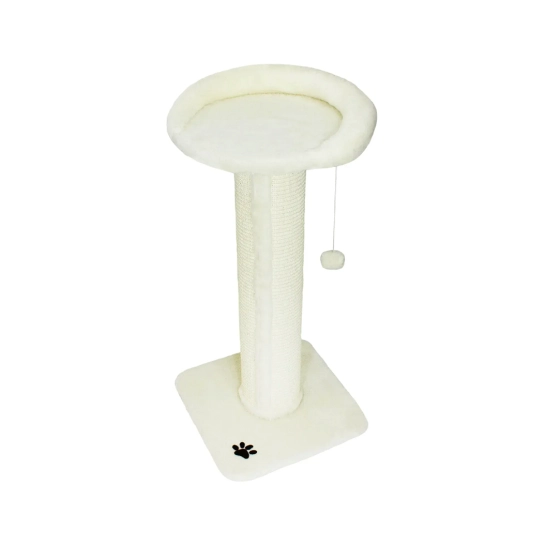 Когтеточка Lucky Pet сизалевая «Прана Макси», белая, 38×38×77 см (194717)