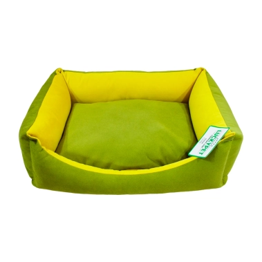 Лежанка Lucky Pet Ліра-new №1, зелена+жовта, 40×50×16 см (555045) - цена, характеристики, отзывы, рассрочка, фото 1