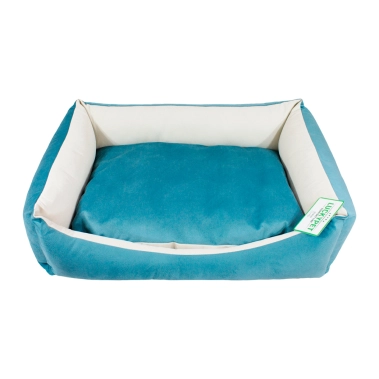 Лежанка Lucky Pet Ліра-new №2, бірюзова+молочна, 50×65×18 см (555069) - цена, характеристики, отзывы, рассрочка, фото 1