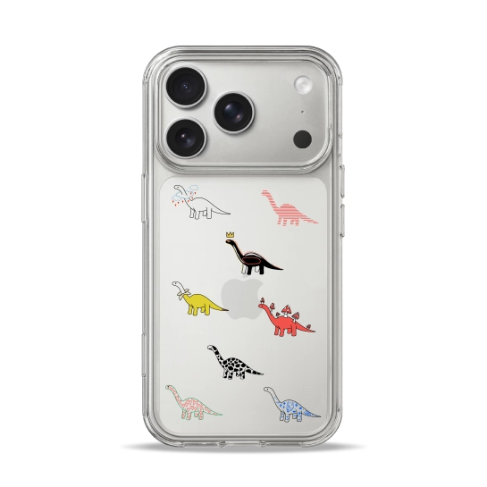 Чехол Pump Clear Case for iPhone 17 Pro Dino Parade