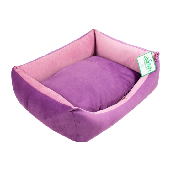 Лежанка Lucky Pet Ліра-new №3, бузкова+рожева, 60×80×20 см (555083)