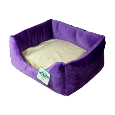 Лежанка Lucky Pet Рольф №2, фіолетово-кремова, 50×65×23 см (218151) - цена, характеристики, отзывы, рассрочка, фото 1