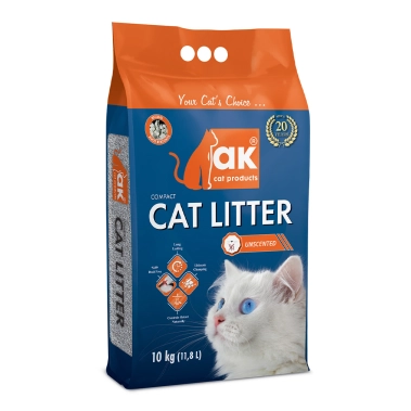 Наповнювач бентонітовий AKCAT Compact Cat Litter, натуральний, 10 кг (11,8 л) (AKMN001) - цена, характеристики, отзывы, рассрочка, фото 1
