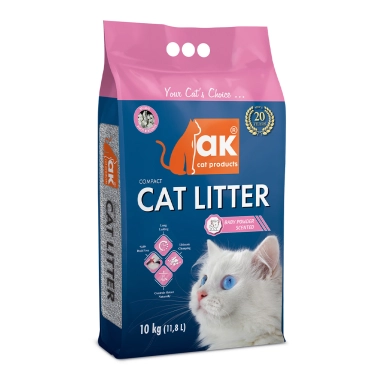 Наполнитель бентонитовый AKCAT Compact Cat Litter, детская присыпка, 10 кг (11,8 л) (AKMN003) - цена, характеристики, отзывы, рассрочка, фото 1