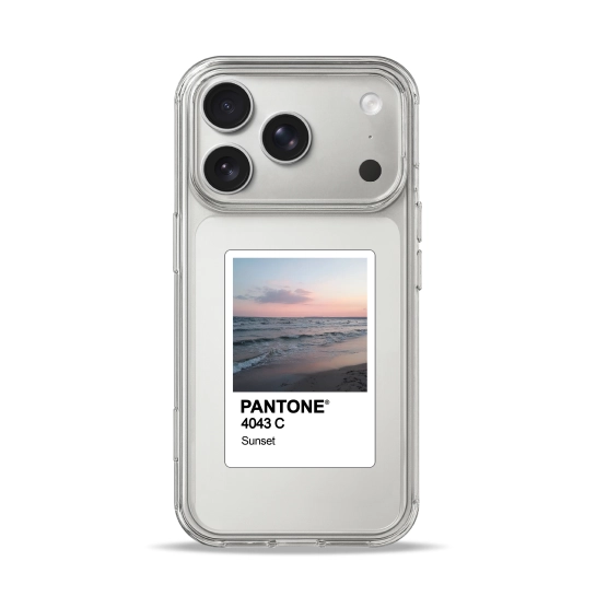 Чехол Pump Clear Case for iPhone 17 Pro Pantone Sunset