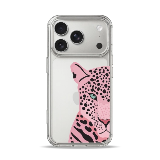 Чехол Pump Clear Case for iPhone 17 Pro Tygr Rozheviy