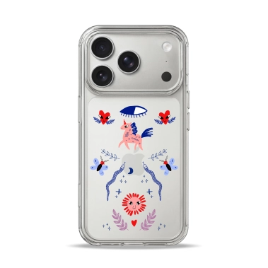 Чехол Pump Clear Case for iPhone 17 Pro Unicorn Garden - цена, характеристики, отзывы, рассрочка, фото 1