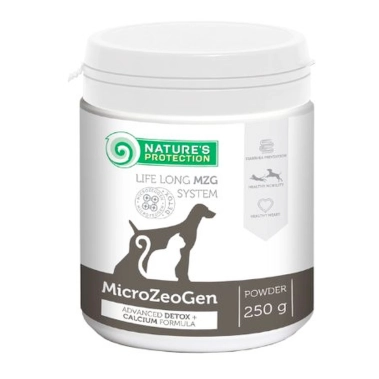 Кормова добавка для собак і котів з кальцієм Nature's Protection MicroZeoGen 250 г (CAN63290) - цена, характеристики, отзывы, рассрочка, фото 1