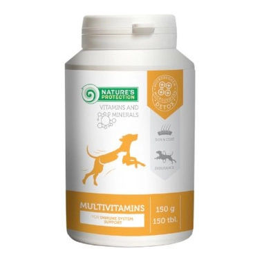 Мультивітамінна добавка до корму для собак Nature's Protection Multivitamins 150 табл. (CAN63295) - цена, характеристики, отзывы, рассрочка, фото 1