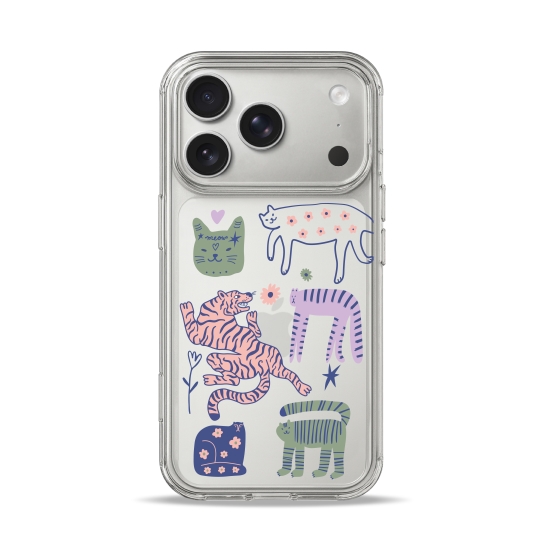 Чохол Pump Clear Case for iPhone 17 Pro Max Dreamy Cats - ціна, характеристики, відгуки, розстрочка, фото 1