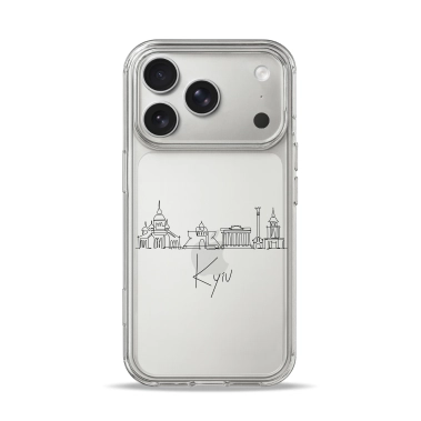 Чехол Pump Clear Case for iPhone 17 Pro Max Kyiv in Lines - цена, характеристики, отзывы, рассрочка, фото 1