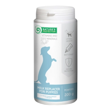 Замінник молока для цуценят Nature's Protection Puppy-Milk 200 г (CAN63302) - цена, характеристики, отзывы, рассрочка, фото 1