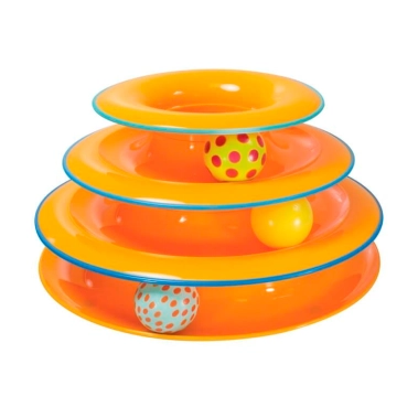 Игрушка для кошек Petstages Трек Башня с мячиками, оранжевая (pt317) - цена, характеристики, отзывы, рассрочка, фото 1