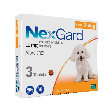 Таблетки NexGard 2–4 кг (S) від бліх та кліщів (упаковка 3 таб.) (1/10/80) (159899) - цена, характеристики, отзывы, рассрочка, фото 1