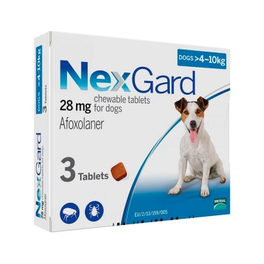 Таблетки NexGard 4–10 кг (M) від бліх та кліщів (упаковка 3 таб.) (1/10/80) (159900) - цена, характеристики, отзывы, рассрочка, фото 1