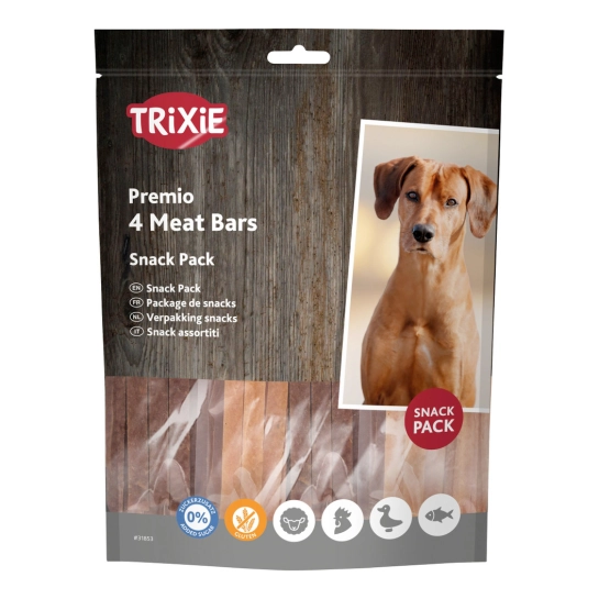 Лакомство для собак Trixie Premio 4 Meat Bars с Курицей, Уткой, Бараниной и Лососем 4x100 г (31853)