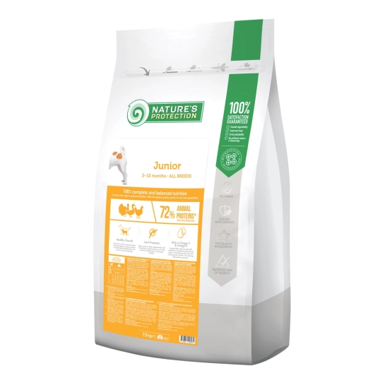 Сухой корм для щенков всех пород Nature’s Protection Junior All Breeds 18 кг (NPB46041)