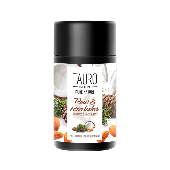 Бальзам Tauro Pro Line Pure Nature Nose & Paw Balm Hydrates & Moisturizes натуральний зволожувальний для лап і носа собак і котів, 75 мл (TPL47280)
