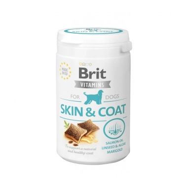 Вітаміни для шкіри та вовни собак Brit Vitamins Skin and Coat 150 г (112060) - цена, характеристики, отзывы, рассрочка, фото 1