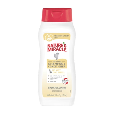 Шампунь-кондиціонер для собак 8in1 Nature's Miracle з ароматом вівсяного молока та фісташки 473 мл (680537USA) - цена, характеристики, отзывы, рассрочка, фото 1