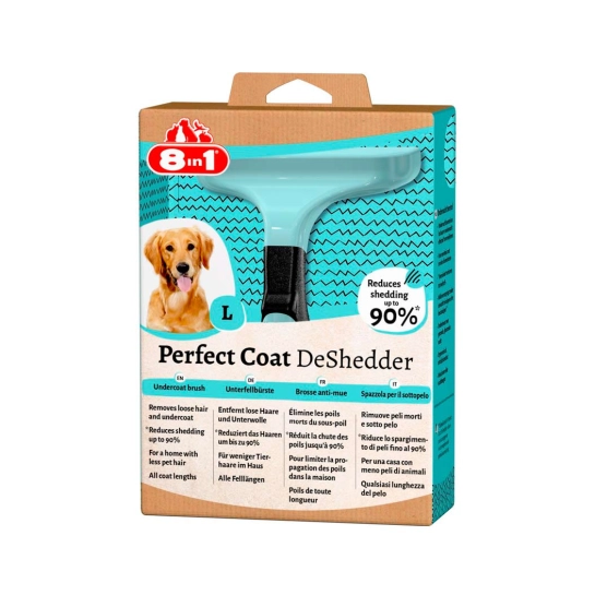 Дешеддер 8in1 Perfect Coat для вычесывания собак, размер L, 10 см (661617/151821/661509)