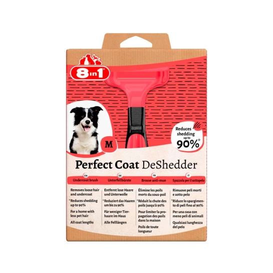 Дешеддер 8in1 Perfect Coat для вычесывания собак, размер M, 6.5 см (661616/151791/661508)
