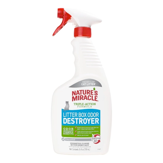 Спрей для устранения запахов кошачьего туалета 8in1 NM Litter Box Odor Destr 709 мл (680205 /5552  USA)