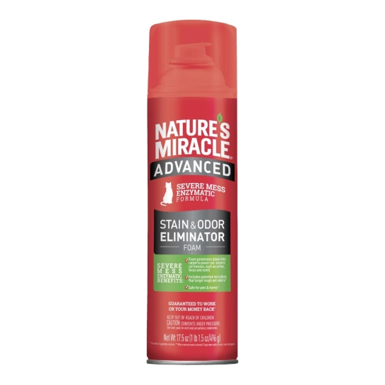 Засіб для усунення плям та запахів кішок з посиленою формулою 8in1 NM Advanced Cat S&O Foam 518 мл (680142/6947 USA)