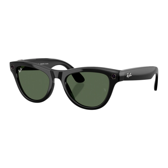 Смарт-очки Ray-Ban Meta Skyler Gen 2 - Shiny Black Frame with G-15 Green Lenses (RW4014 601/71 52-20)