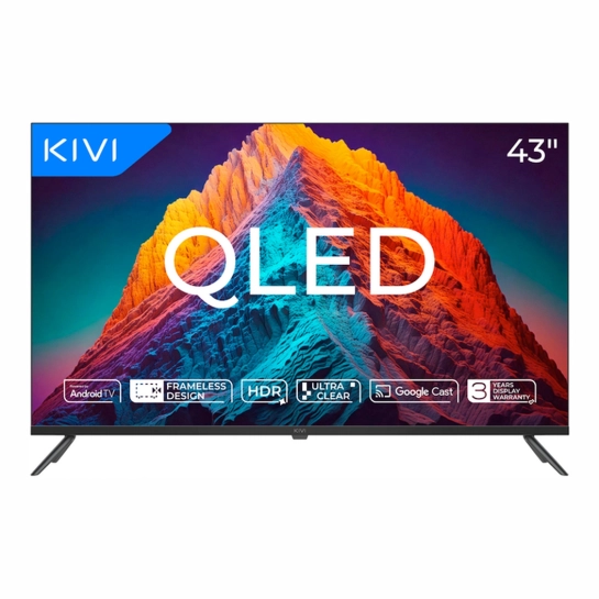 Телевізор KIVI 43 "UHD Prime E5 QLED Smart TV Black (43U770QB)