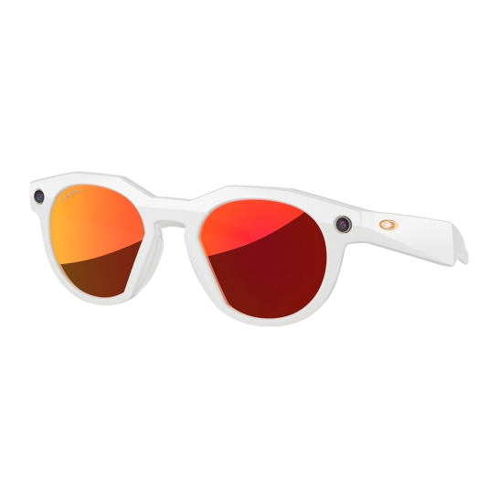 Смарт-окуляри Oakley Meta HSTN - Polished Warm Gray Frame with Prizm Ruby Lenses