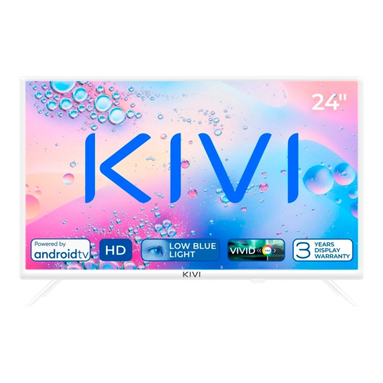 Телевизор Kivi 24", HD, Smart TV, White (24H760QW)