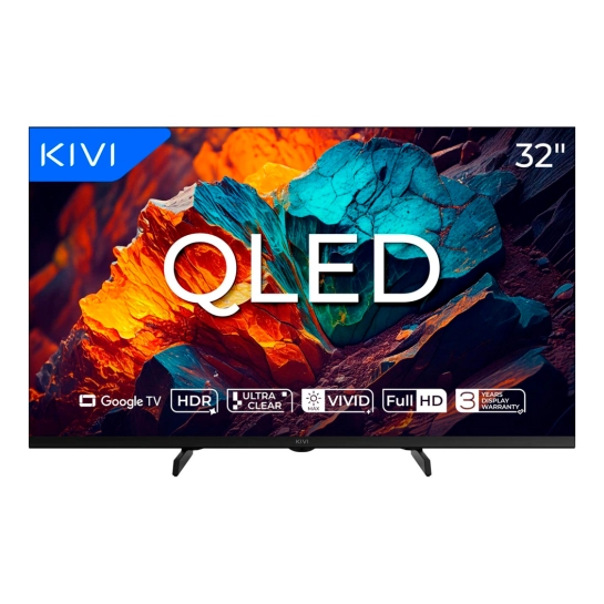 Телевізор Kivi 32", QLED, FHD, Google TV (32F720QB)