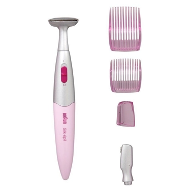 Триммер для зоны бикини с 4 насадками Braun Silk-epil FG1100 Pink - цена, характеристики, отзывы, рассрочка, фото 1