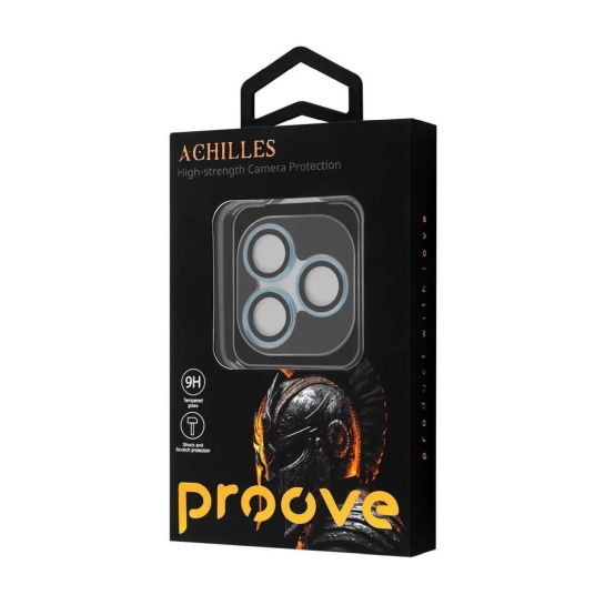 Скло для камери Proove Achilles для iPhone 17 Pro/17 Pro Max Deep Blue - ціна, характеристики, відгуки, розстрочка, фото 1